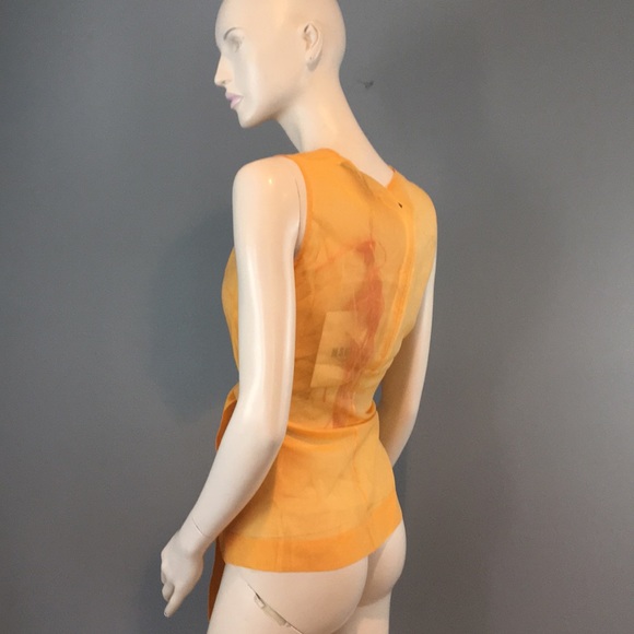 NWT MSGM Yellow Gold Blouse Sz 42/US 6 - Picture 6 of 14